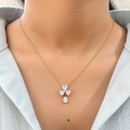 Flower drop Necklace