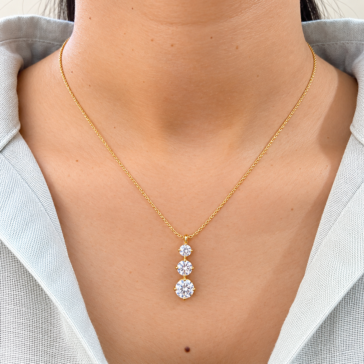 Trinity Drop Necklace