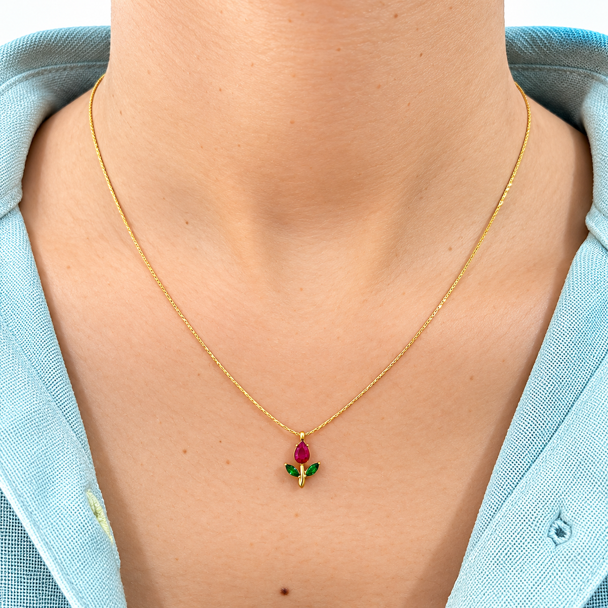 rose petal  Necklace