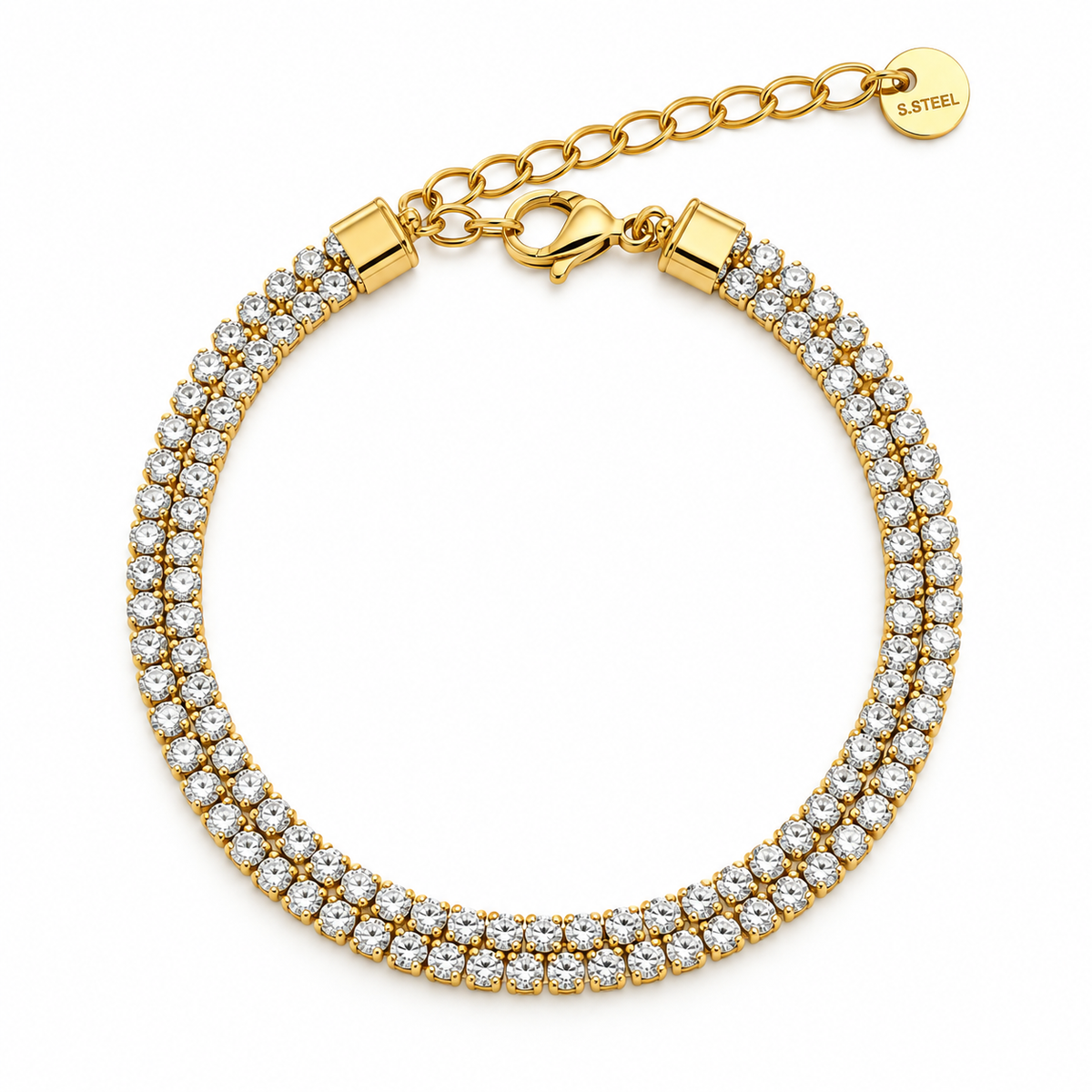Double Line Tennis Bracelet