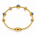 Evil eye Pipe Bracelet