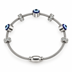Evil eye Pipe Bracelet