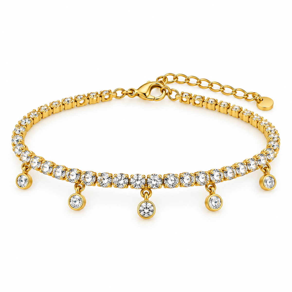 Charm tennis bracelet