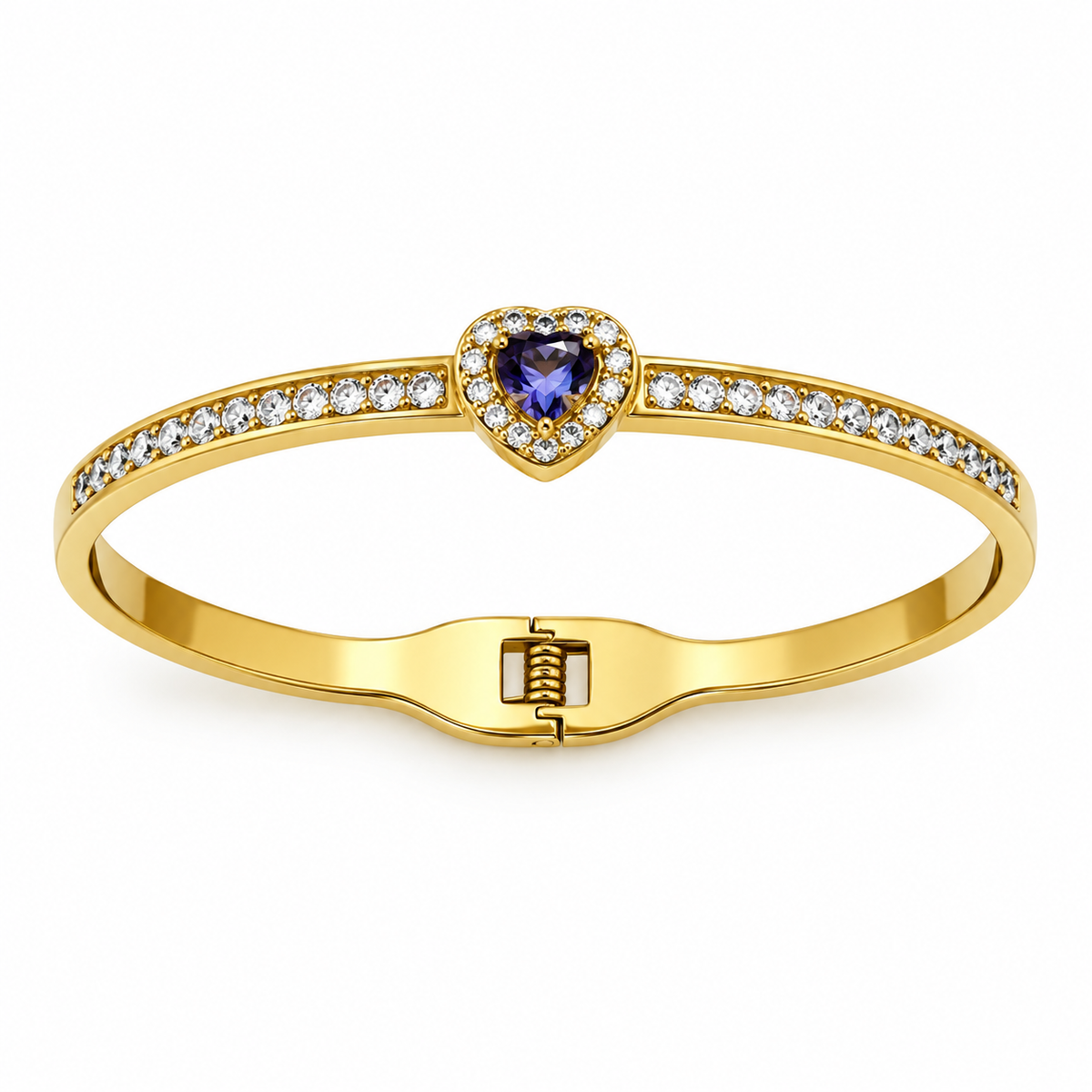 Purple Stone  Heart  Bracelet