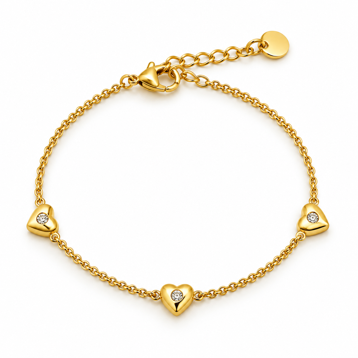 Heart stone bracelet