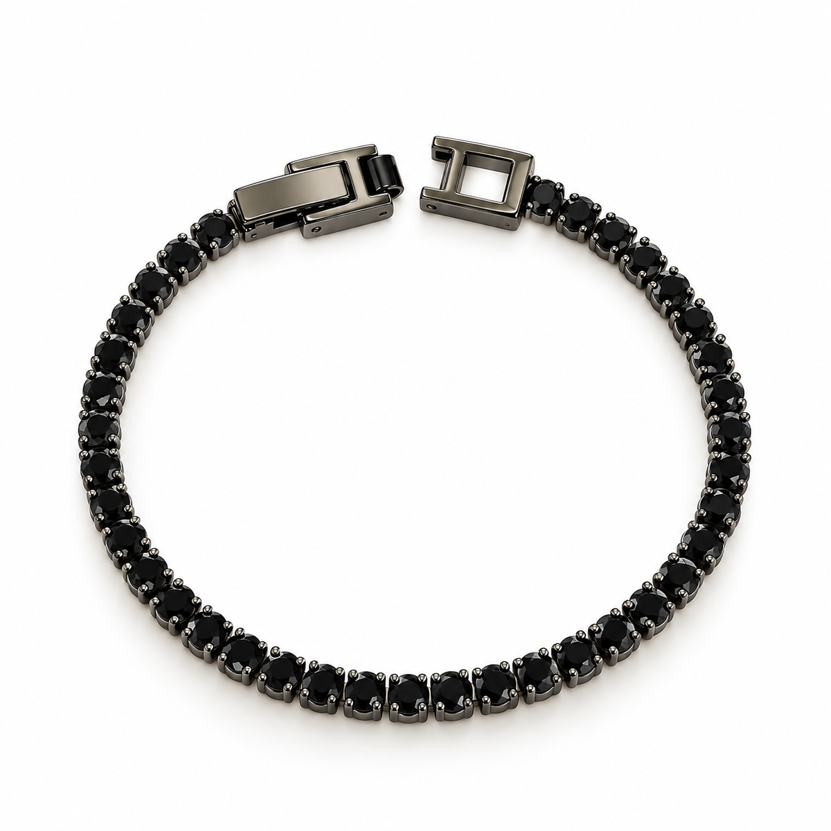 Black Tennis Bracelet