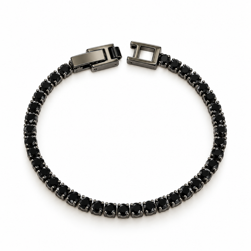Black Tennis Bracelet