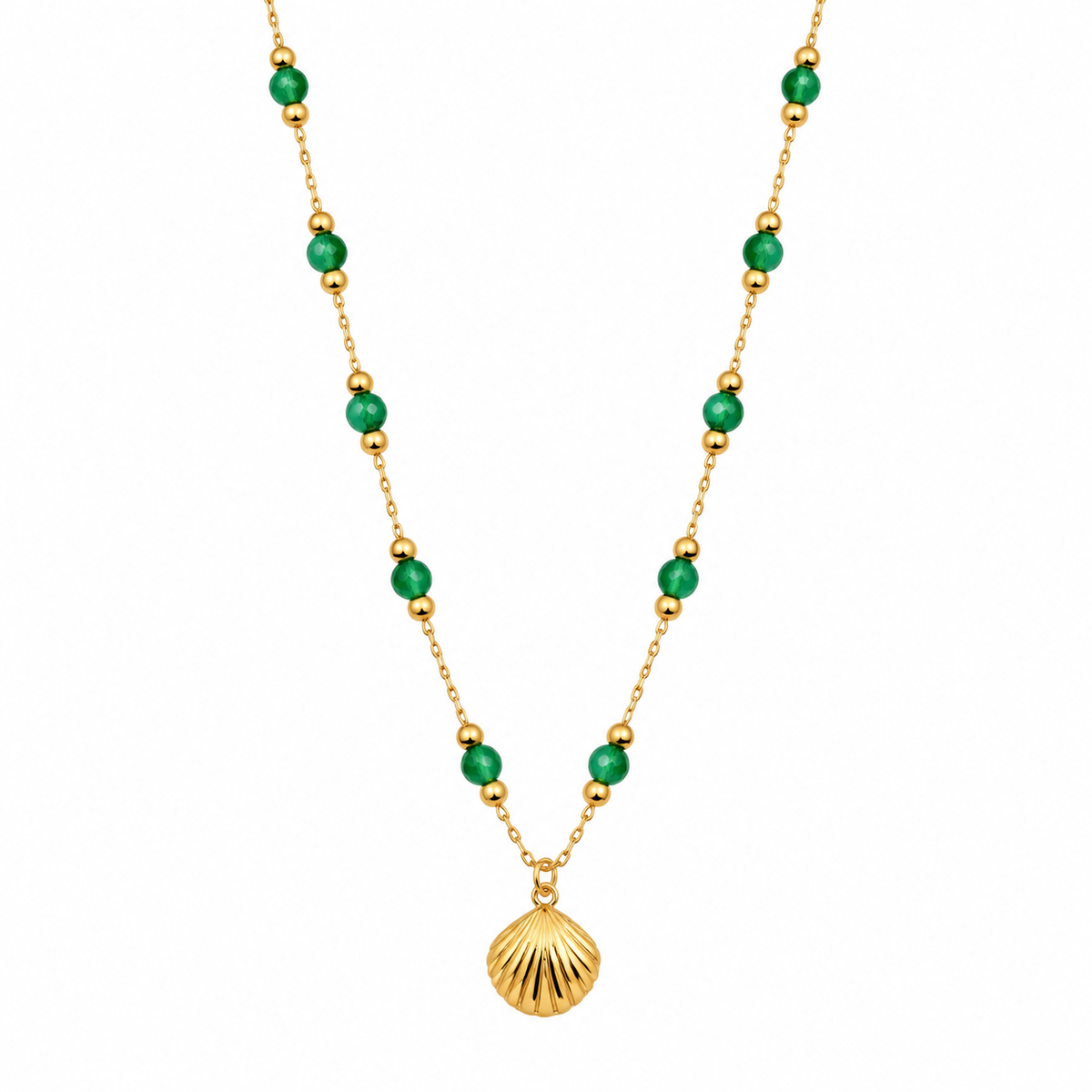 Shell Green Necklace