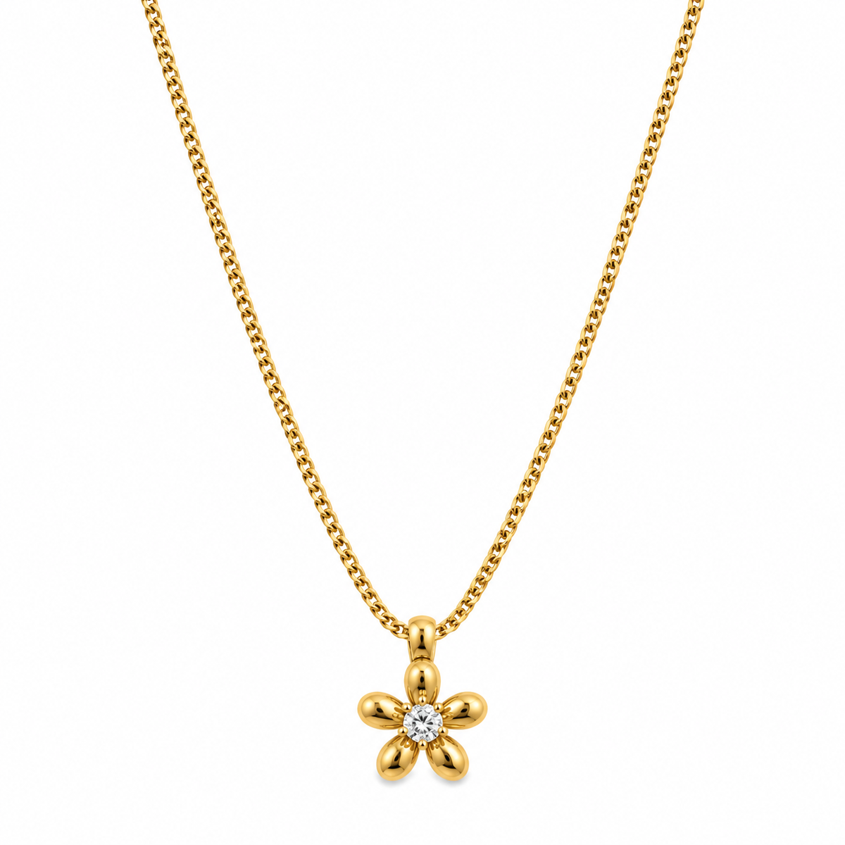Flower Stone Necklace