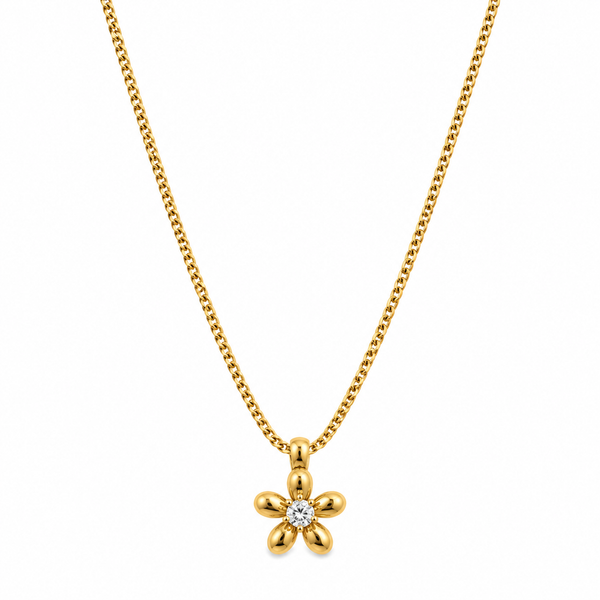 Flower Stone Necklace