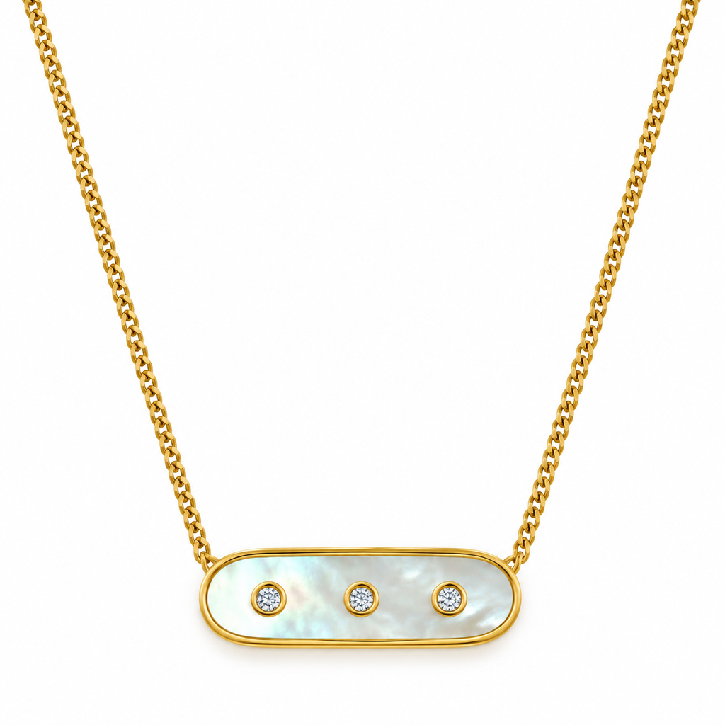 MOP 3 DOT Necklace