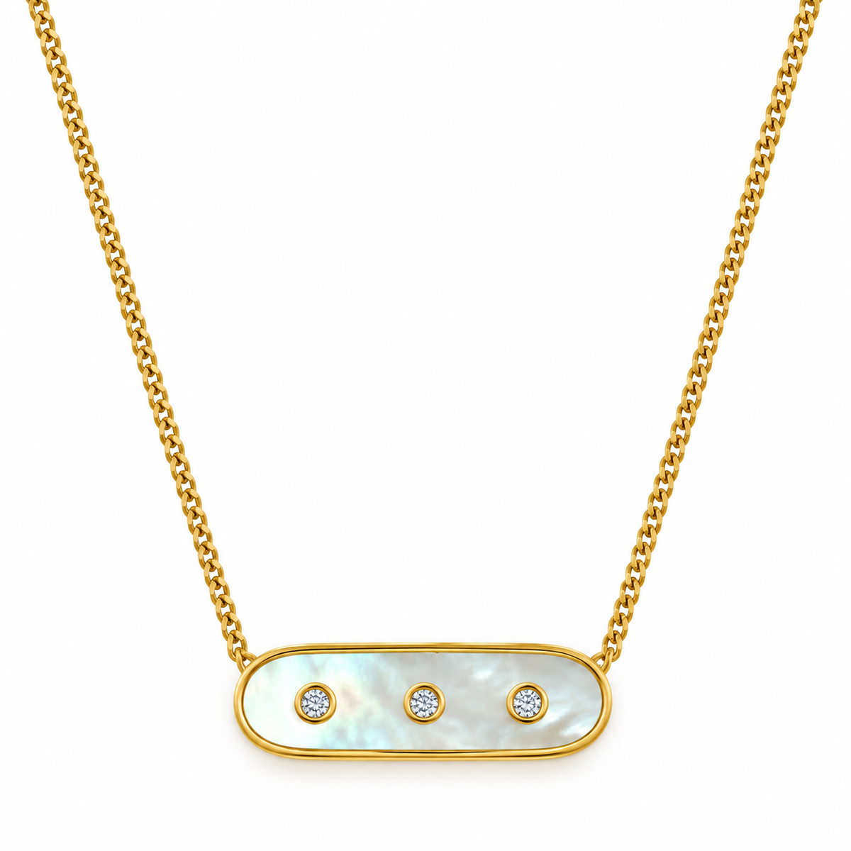 MOP 3 DOT Necklace