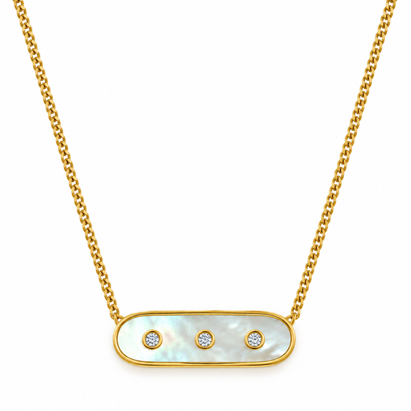 MOP 3 DOT Necklace