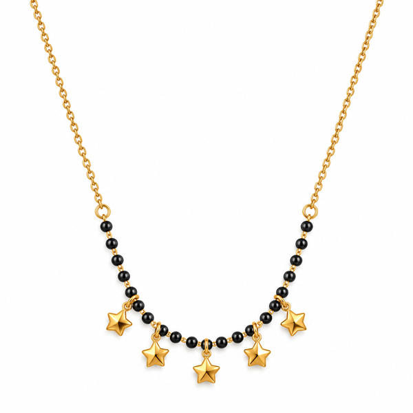 Star Black beads mangalsutra