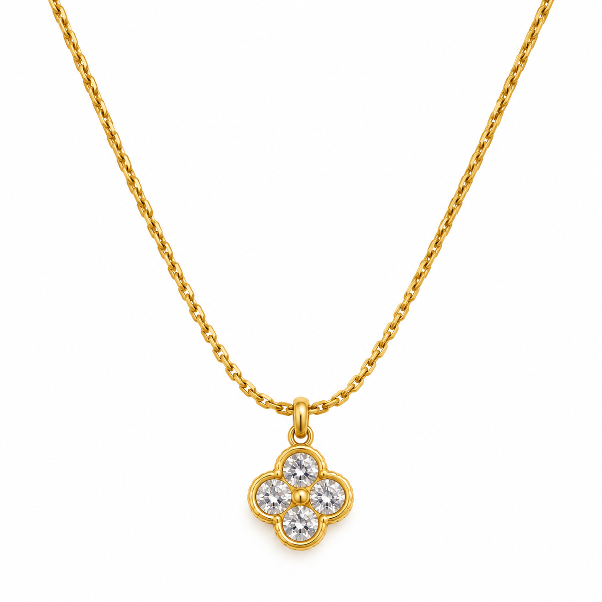 clover cut  Necklace