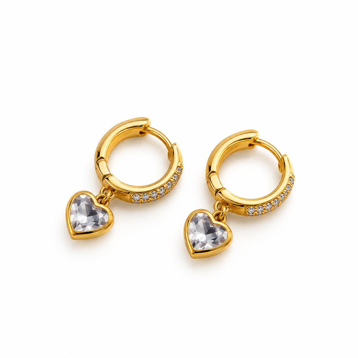 Heart spark hoops