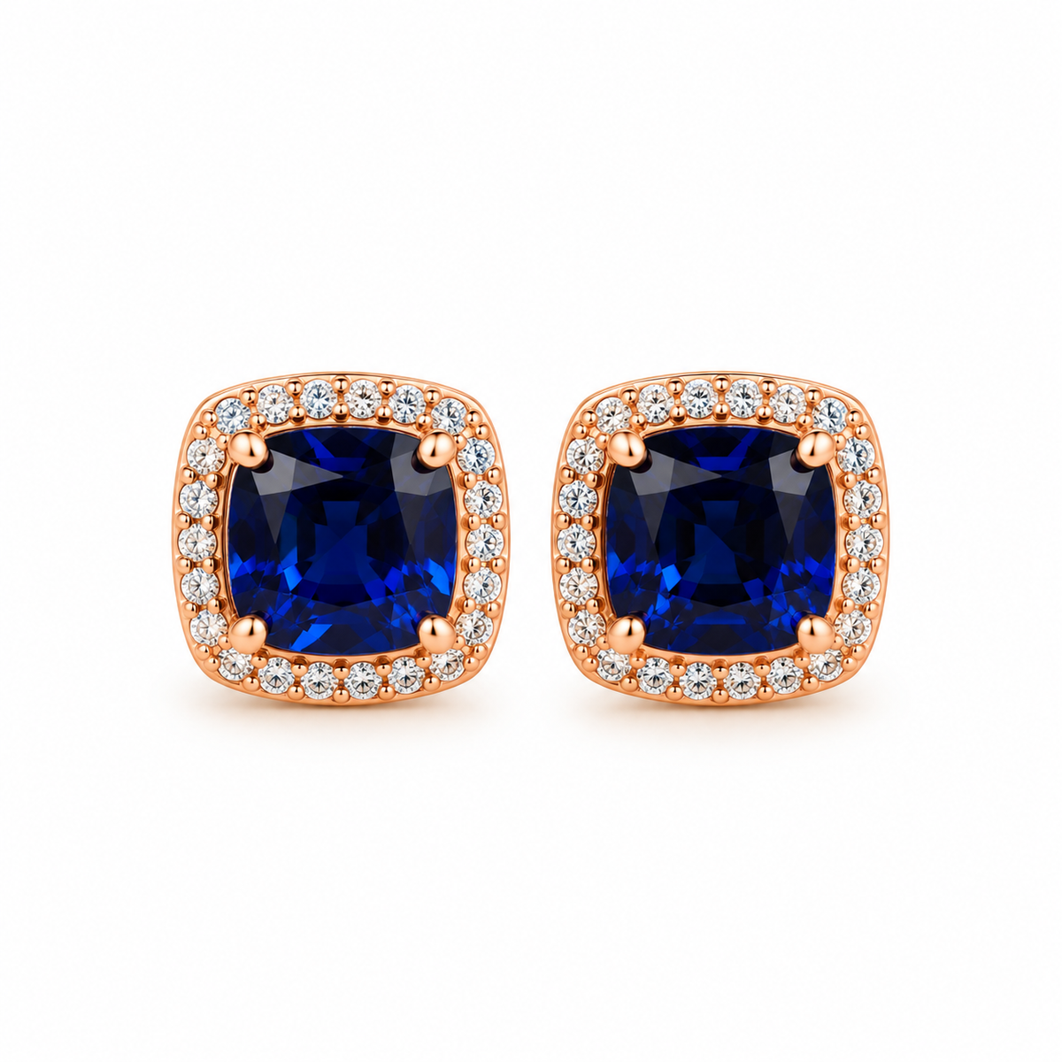Square Diamond Studs