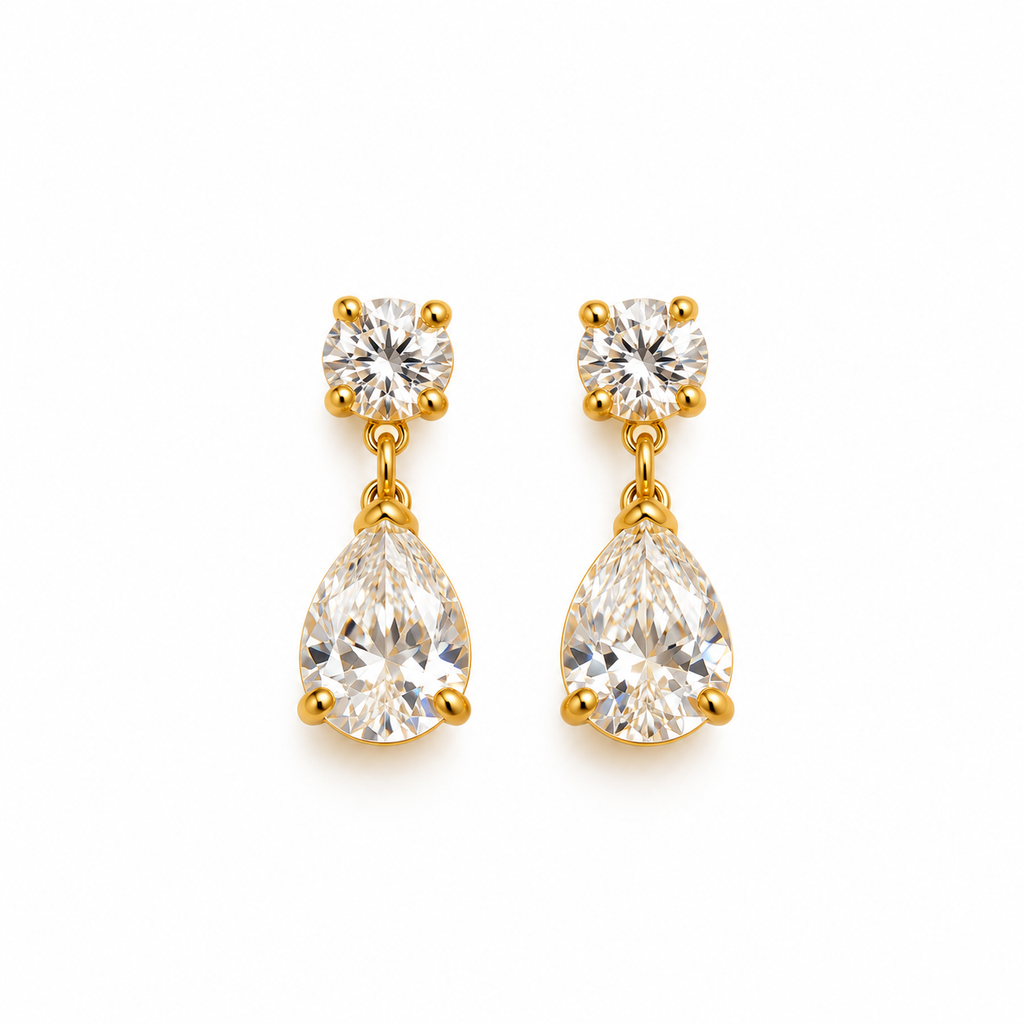 Almond Drop Studs