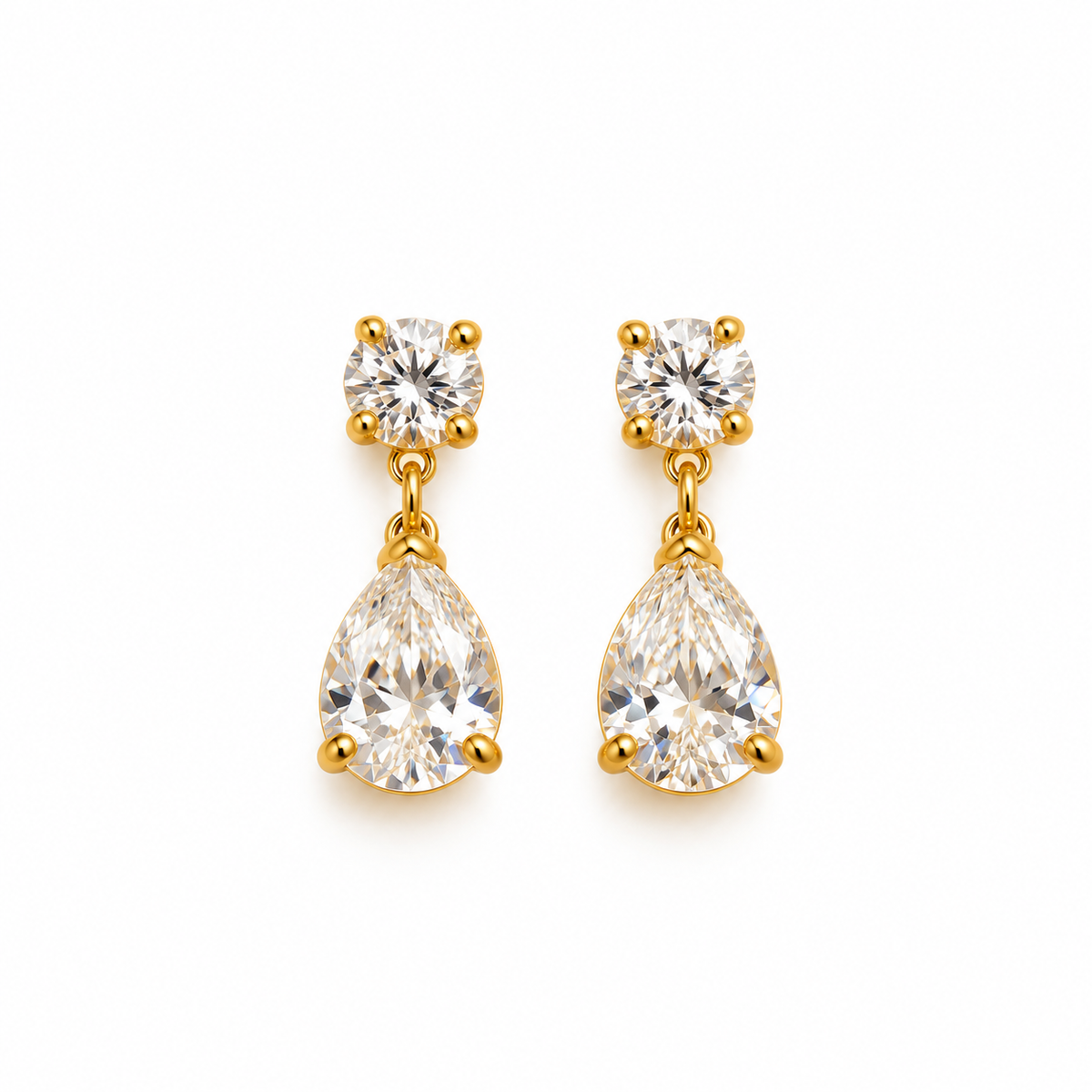 Almond Drop Studs
