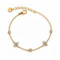 Crystal clover bracelet