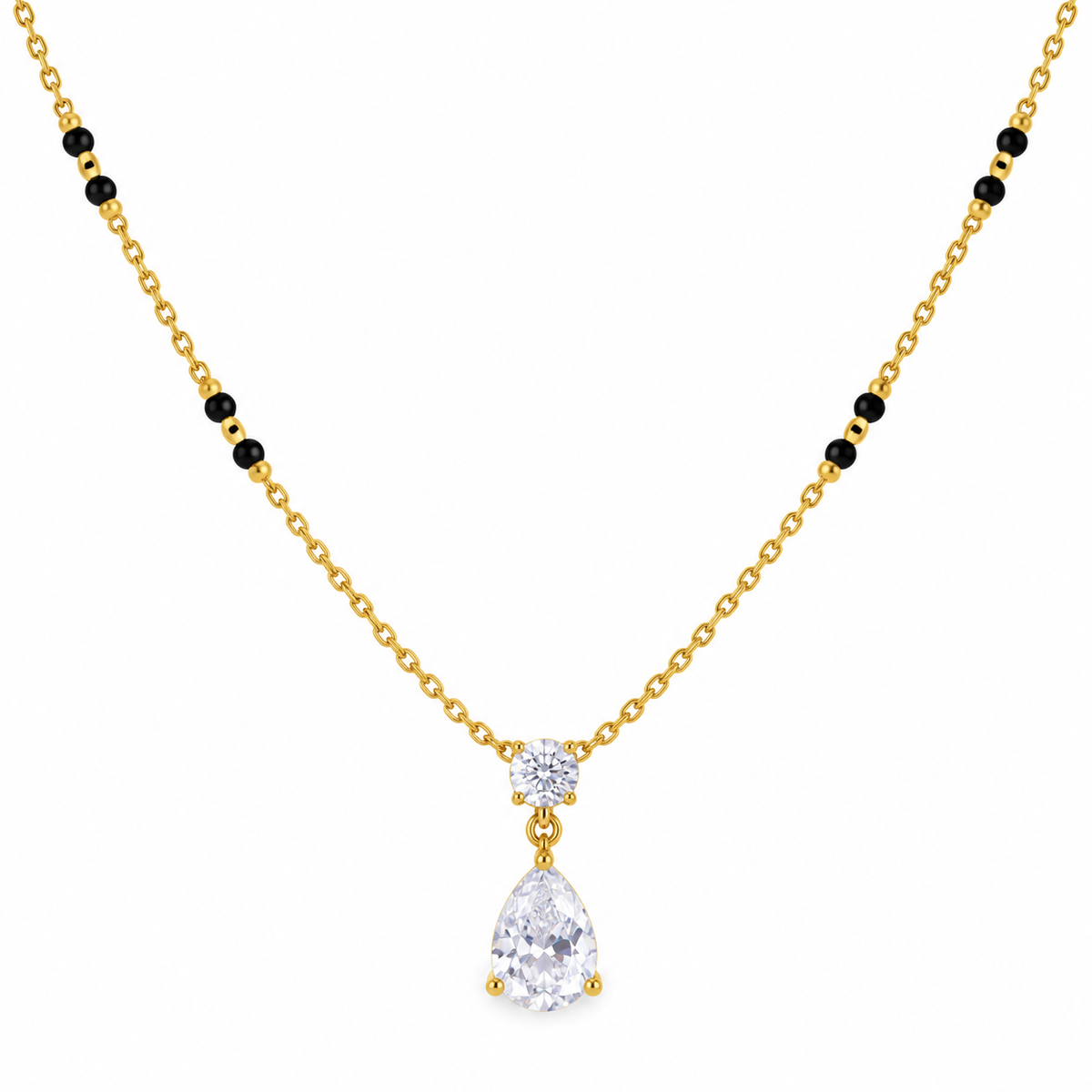 Drop small bead mangalsutra
