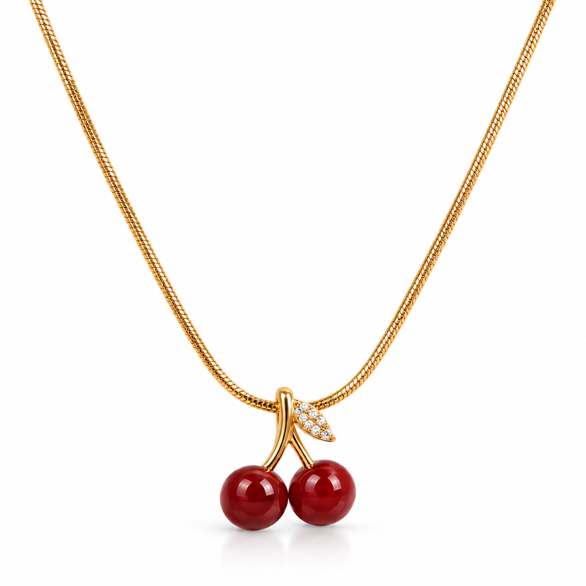 Cherry glow necklace
