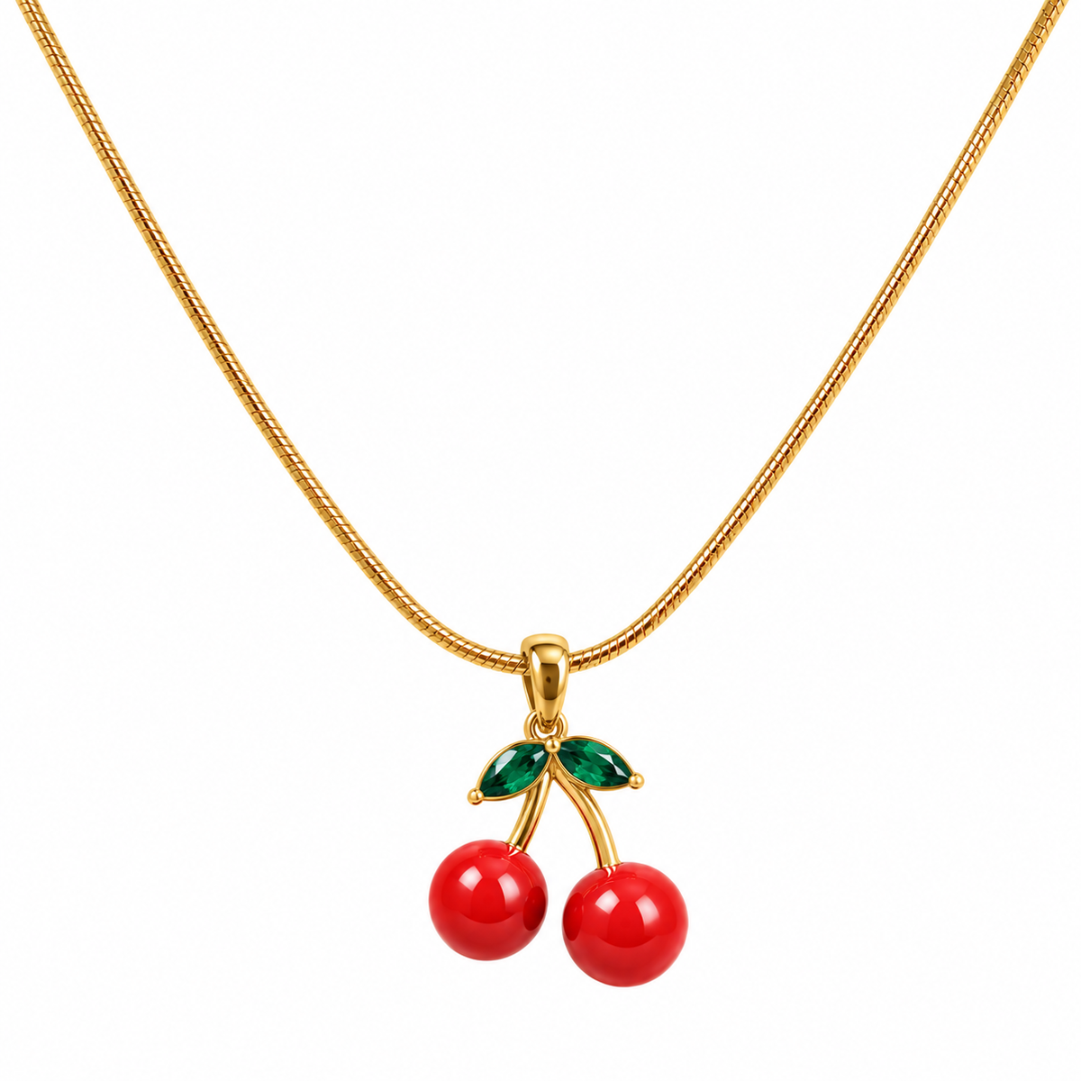 Cherry blush necklace
