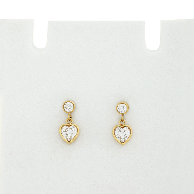 Heart STone Earrings
