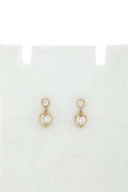 Heart STone Earrings