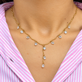 Diamond drizzle necklace