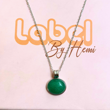 oval Green Necklace