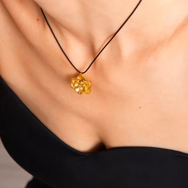 Black Rose Necklace