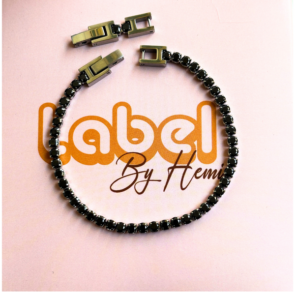 Black Tennis Bracelet