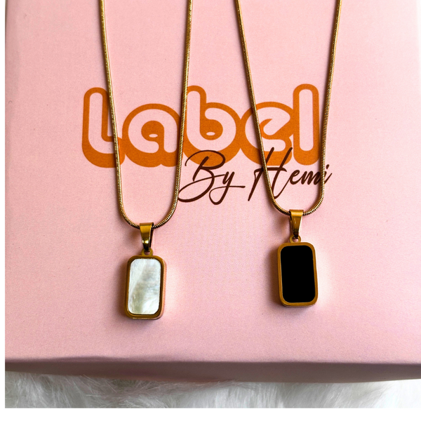 Rectangle Reversible Necklace