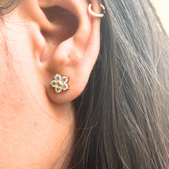 5 petal Stone Studs