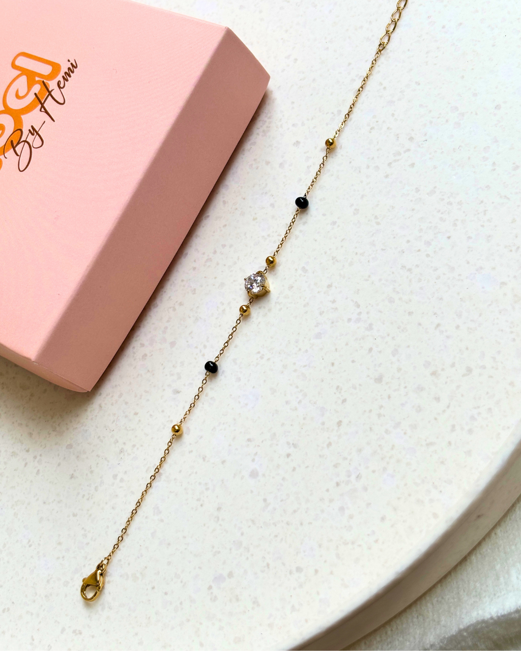 Black beads hand  mangalsutra