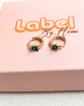 Almond Stone Hoops