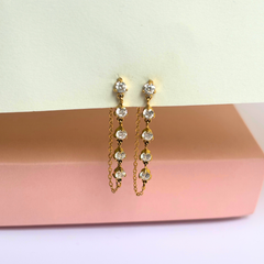Stone chain Earrings