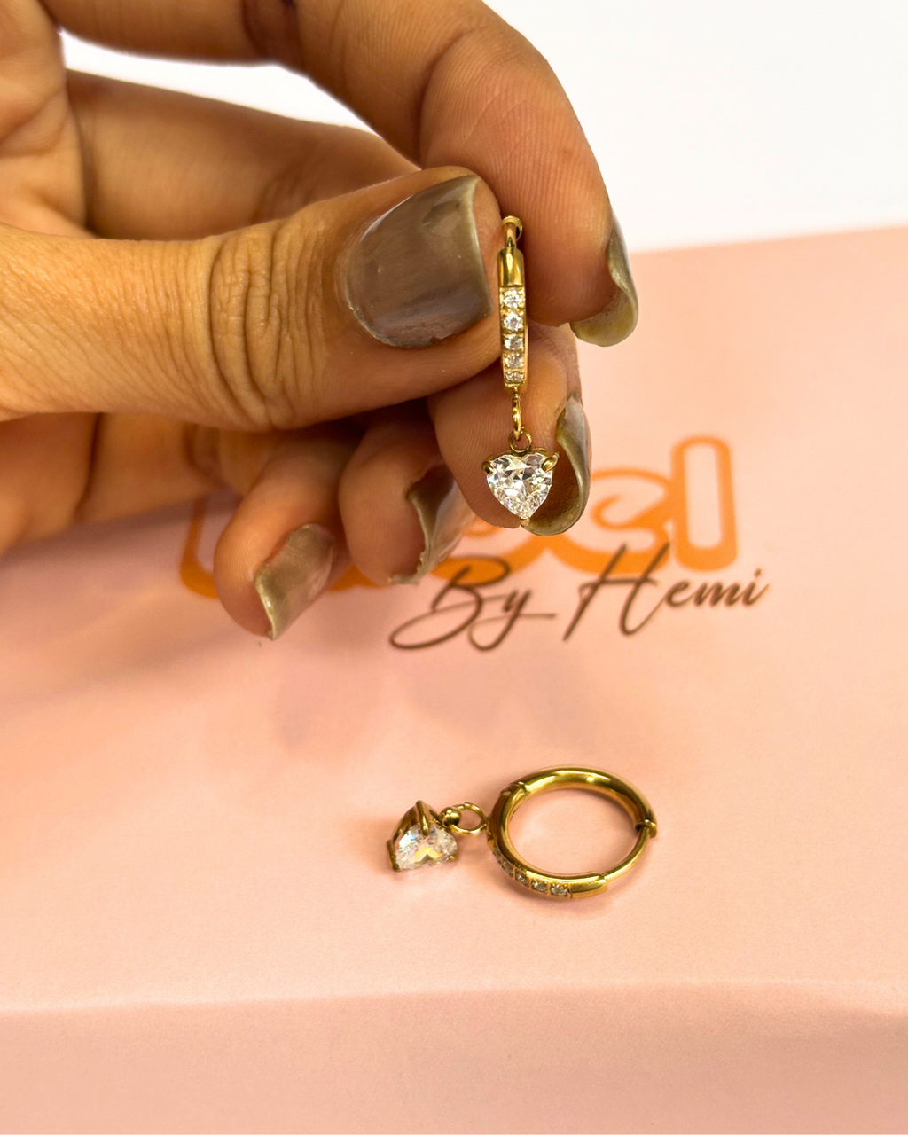 Heart hang Hoops