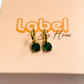 Square stone Hoops