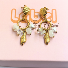 Shell stones earrings