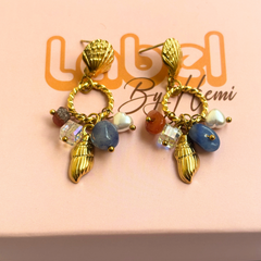 Shell stones earrings