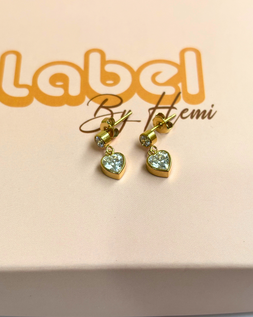 Heart STone Earrings