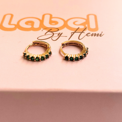 Green slim hoops