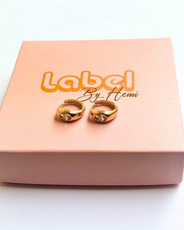Almond stone hoops