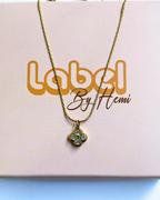 clover cut  Necklace