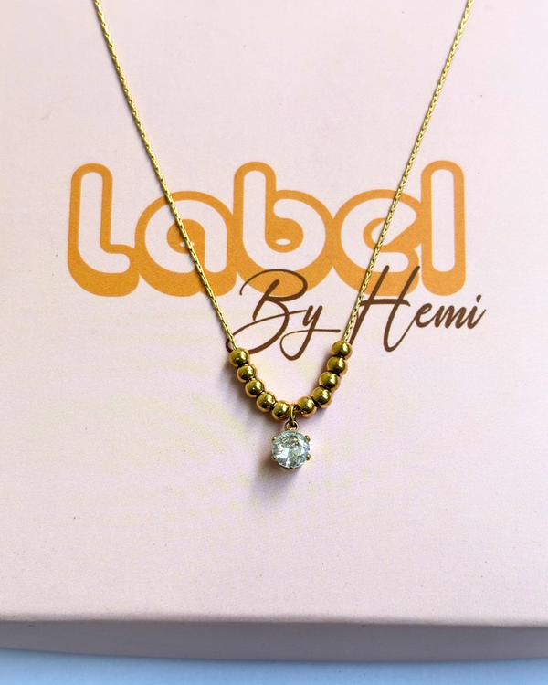 stone ball  Necklace