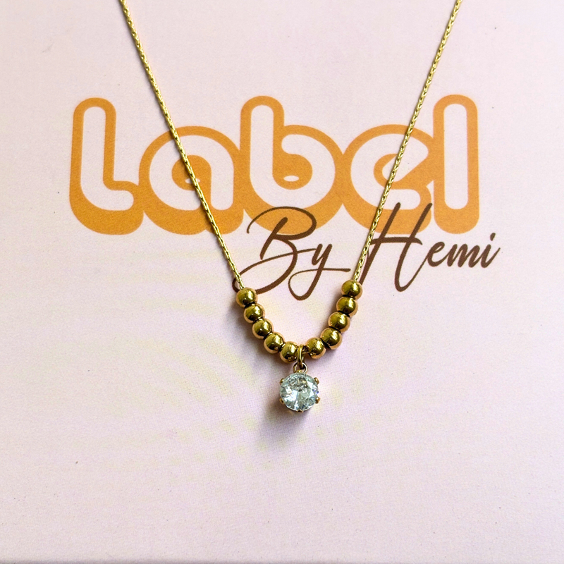 stone ball  Necklace