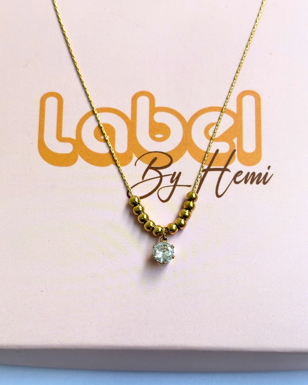 stone ball  Necklace