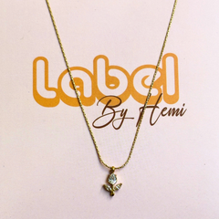 rose petal  Necklace ( white )
